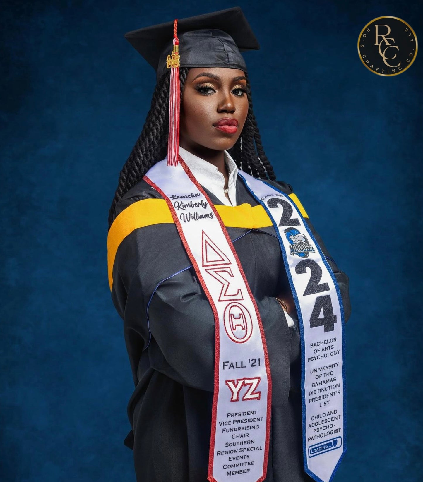 Fully Customized Graduation Stole