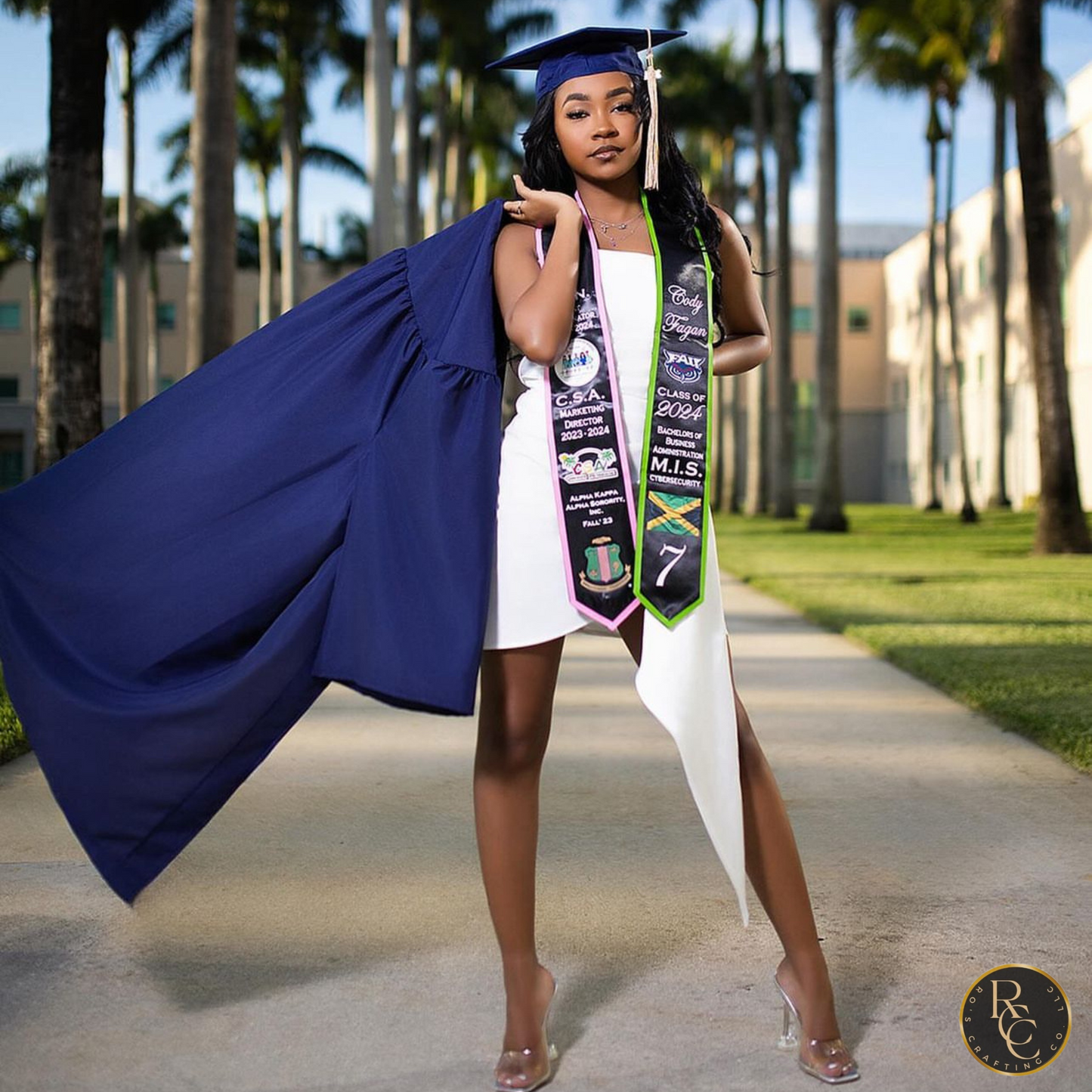 Fully Customized Graduation Stole