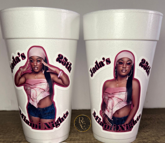 Personalized Styrofoam Cups